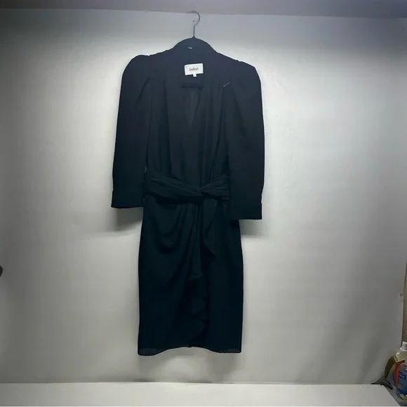 ba&sh ROBE ISEE Elegant BlackDress SIZE 0